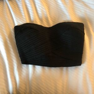 Express black crop top